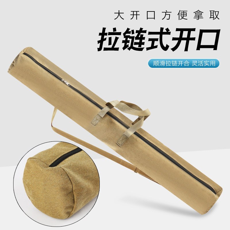 钓鱼伞包鱼竿收纳包耐磨帆布加厚渔具配件包